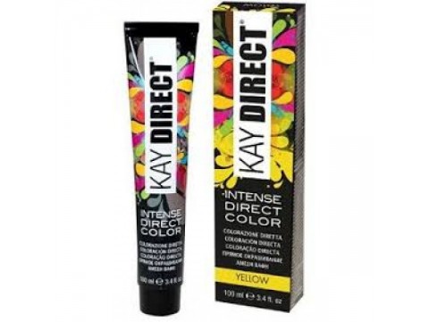 KAY DIRECT Yellow (geltono atspalvio) tiesioginio pigmento plaukų dažai be amoniako ir peroksido profesionaliam naudojimui 100ml